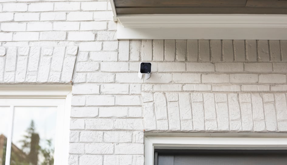 ADT outdoor camera on a Youngstown home